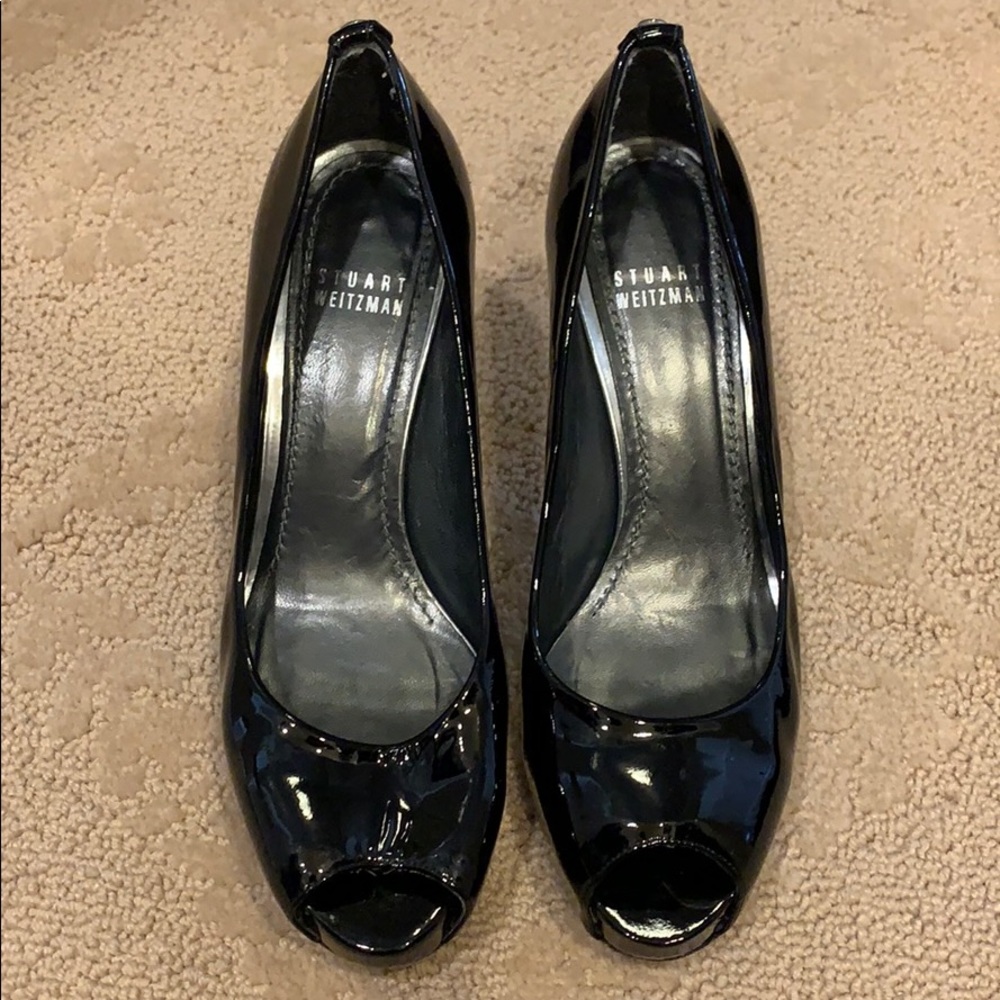 Black Patent Leather Stuart Weitzman shoes